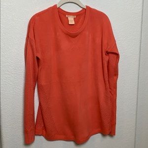 Coral Sweater with cut outs